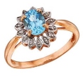 Кольцо с бриллиантом и топазом JR05-12909-76BL-R 2009 г инфо 1502w.