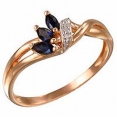Кольцо с бриллиантом и сапфиром RHIN2396-55CL-R 2007 г инфо 1551w.