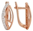 Серьги с фианитом 02-1814-03 2010 г инфо 1768w.