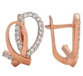 Серьги с фианитом 02-1277-23 2010 г инфо 1781w.