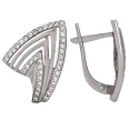 Серьги с фианитом 02-1083-32 2010 г инфо 1805w.