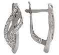 Серьги с фианитом 02-1586-23 2010 г инфо 1829w.