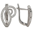 Серьги с фианитом 02-1127-32 2010 г инфо 1865w.