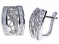 Серьги, серебро 925, циркон 002 01 21sk-00334 2010 г инфо 10613w.