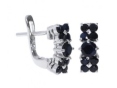 Серьги, серебро 925, сапфир DC 003 01 21spk-00386 2009 г инфо 10633w.