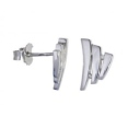 Серьги, серебро 925, 4 бриллианта -0,04 007 01 21sk-00390 2010 г инфо 10787w.