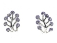 Серьги, серебро 875, циркон 001 01 21-00224 2010 г инфо 10924w.