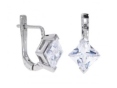 Серьги, серебро 925, циркон 008 01 21-03467 2009 г инфо 11243w.
