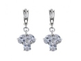 Серьги, серебро 925, циркон 001 01 21-02622 2010 г инфо 11305w.