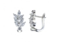 Серьги, серебро 925, циркон 001 01 21-02629 2010 г инфо 11306w.