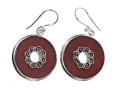 Серьги, серебро 925, коралл 010 01 21-02283 2010 г инфо 11322w.