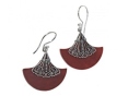 Серьги, серебро 925, коралл 010 01 21-02295 2010 г инфо 11325w.