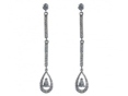 Серьги, серебро 925, циркон 019 01 21-02911 2010 г инфо 11419w.