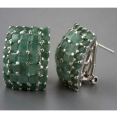 Серьги, серебро 925, изумр DC 001 01 21-01514 2010 г инфо 11443w.