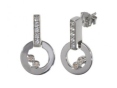 Серьги, серебро 925, циркон 006 01 21sp-00176 2009 г инфо 11529w.