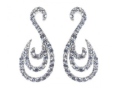Серьги, серебро 925, циркон 005 01 21-03413 2009 г инфо 11531w.